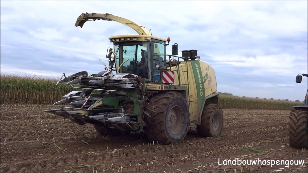 Landbouwhaspengouw - Krone Big X650 maïs hakselen 2014 (Loonwerken Vanvinckenroye) (Biopower)