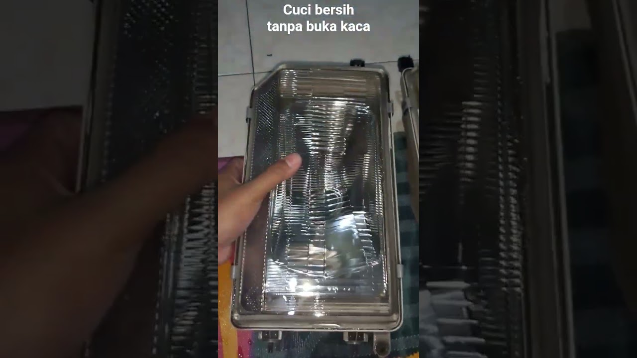 Headlamp kusam? tinggal cuci aja dalemannya supaya kembali maksimal cahayanya #kijang #kijangsuper