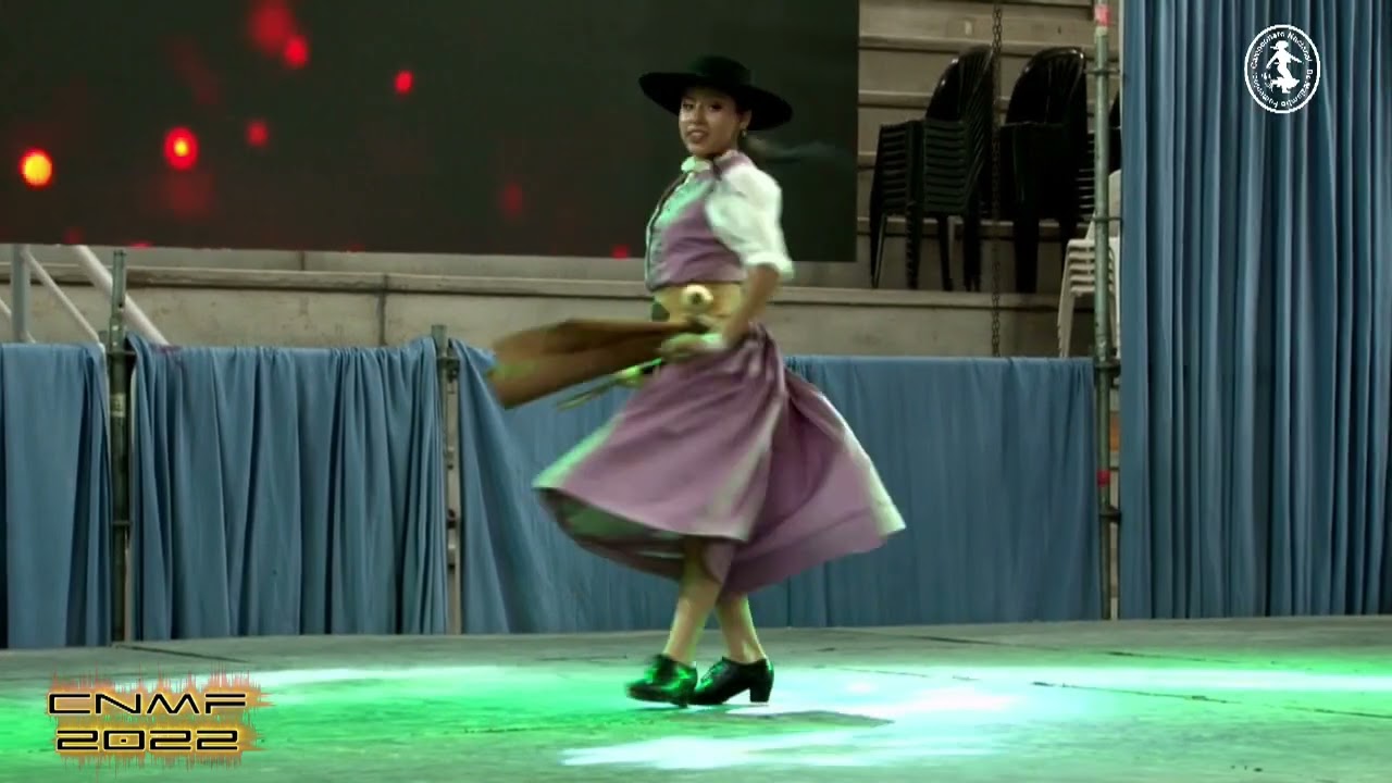 Sofia Orellana, Campeona Nacional De Malambo Femenino 2022, categoría Juvenil Sub17.