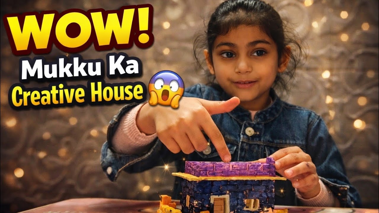 WOW! Mukku Ka Creative House 😲 | DIY Mini House Painting | Kids Art & Craft Fun 🎨🏠