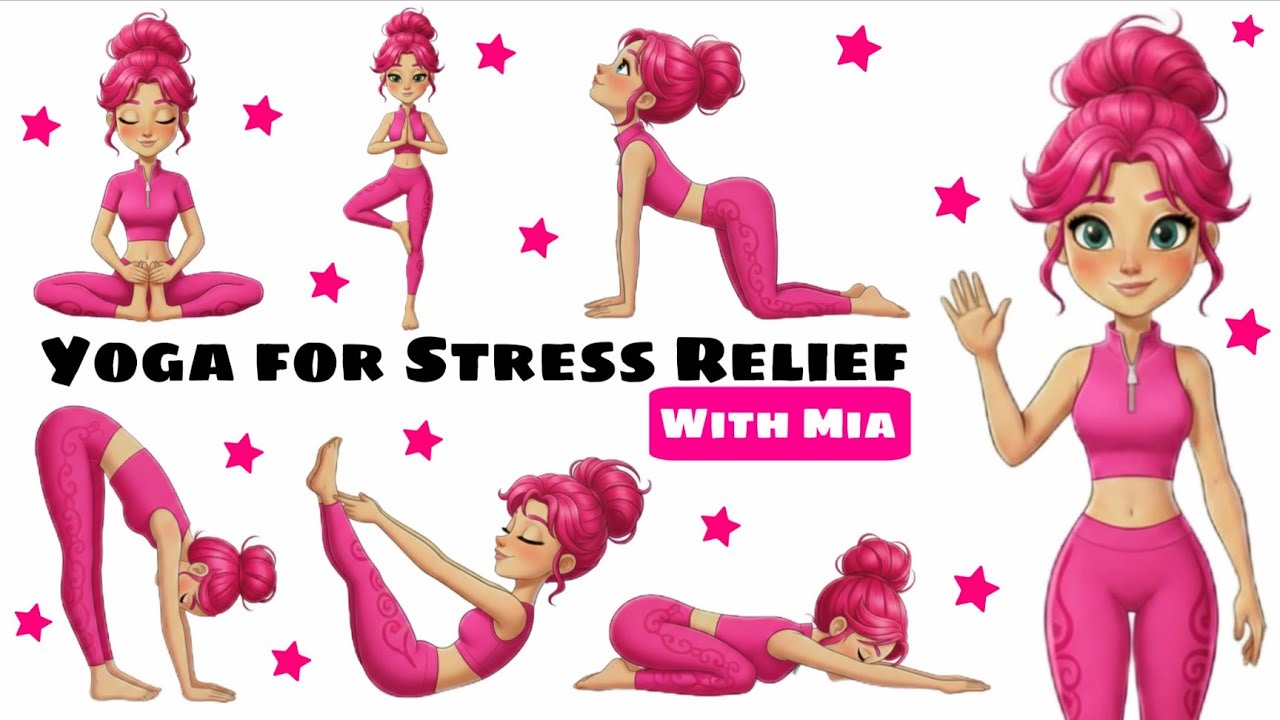 Yoga for Stress Relief | Gentle Yoga for Kids | Calm & Focus