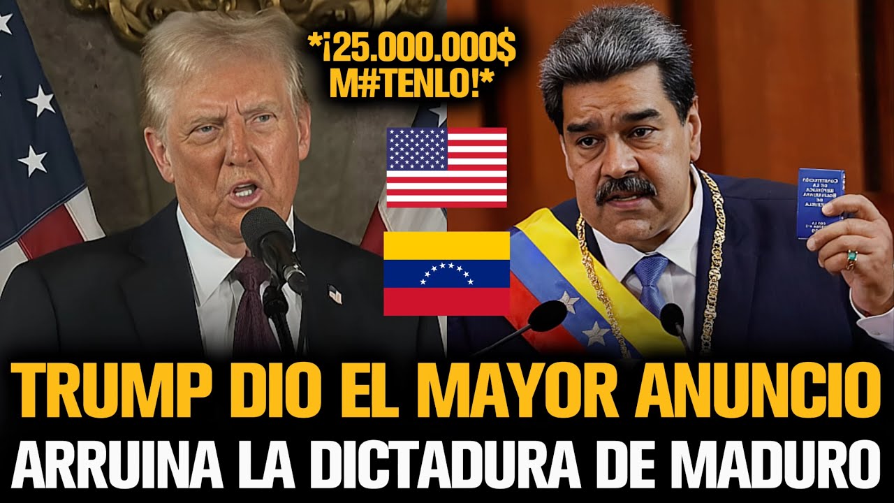 TRUMP DIÓ EL MAYOR ANUNCIO QUE ARRUINA LA DICTADURA DE MADURO
