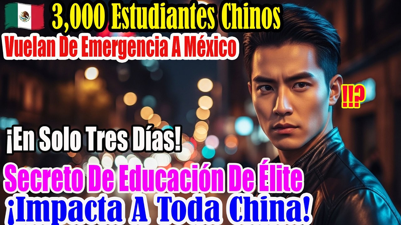 3.000 chinos llegaron a México en 3 días: el sistema educativo que derrumbó a un genio de Pekín hoy!