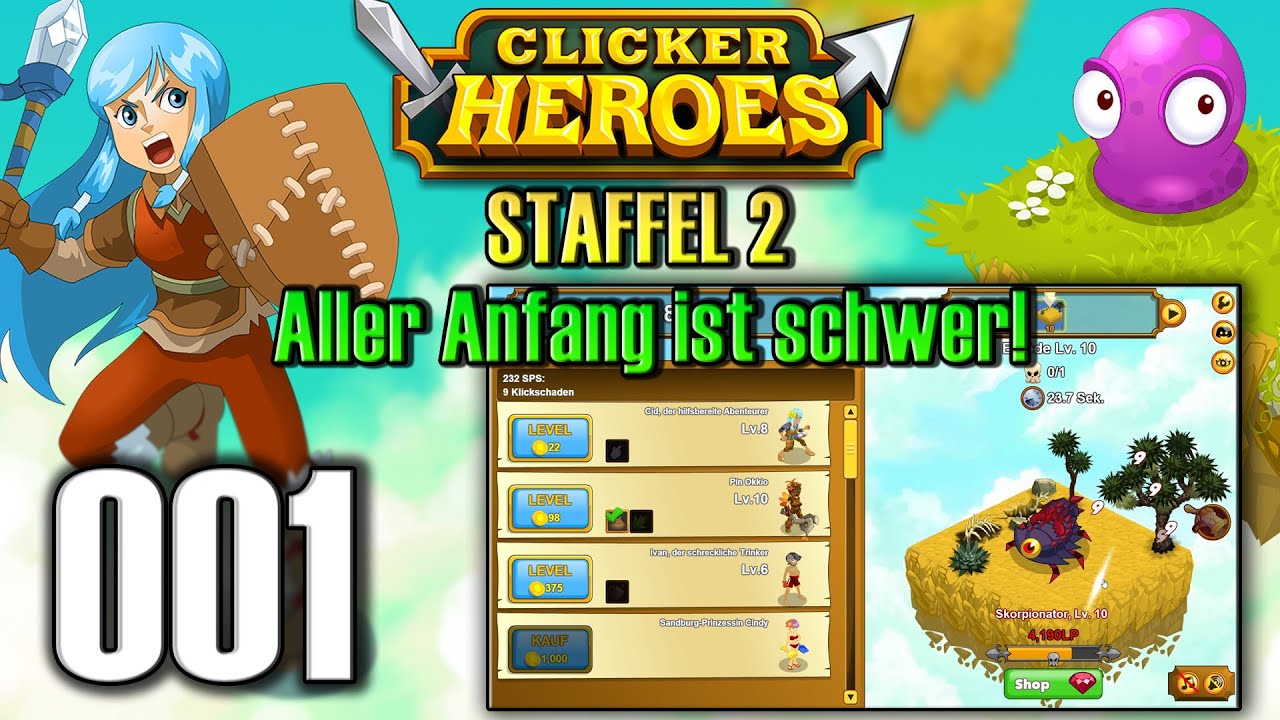 Aller Anfang ist schwer! - CLICKER HEROES [Staffel 2] 001 [GER] Let's Play