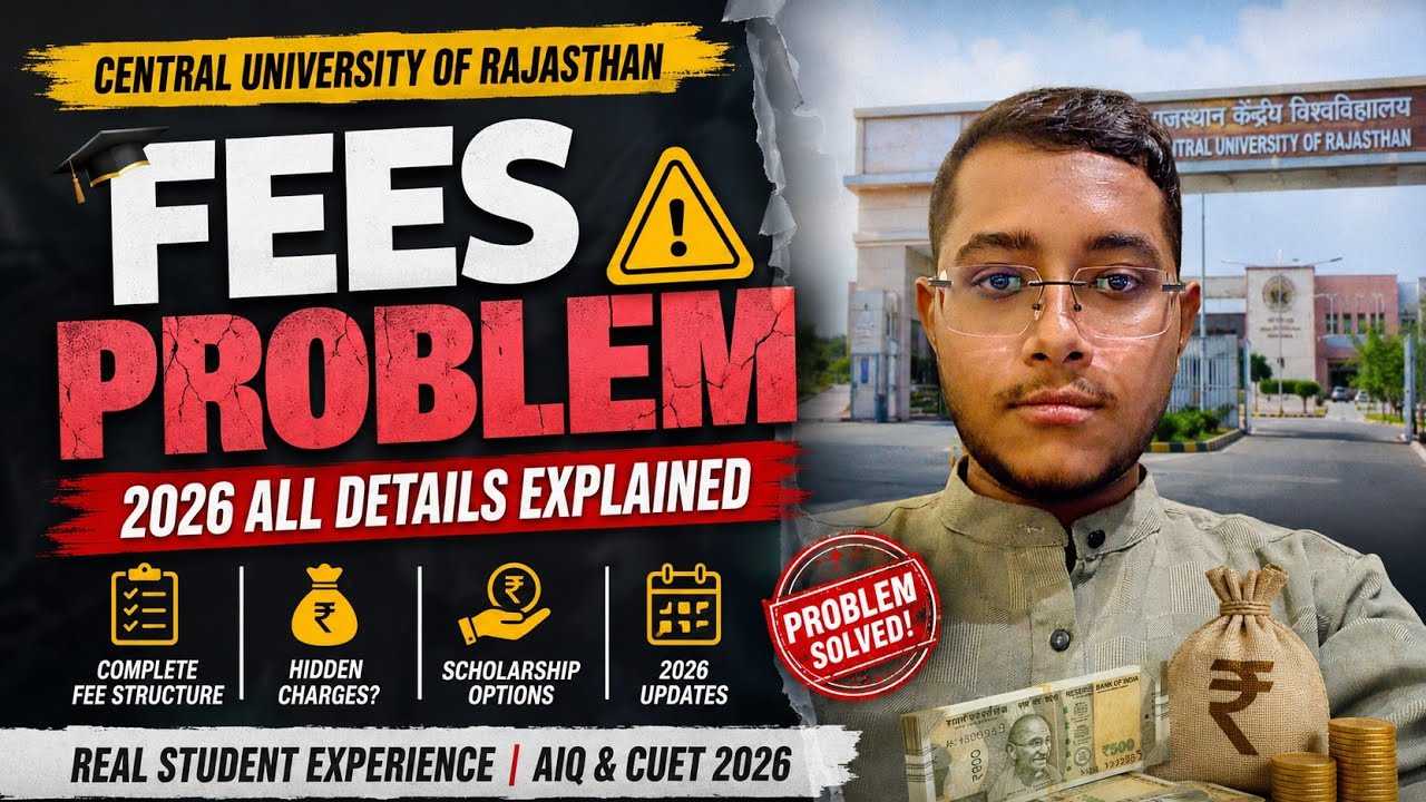CURAJ Fees Problem 2026 | Complete Fee Structure  Admission Guide | CUET UG
