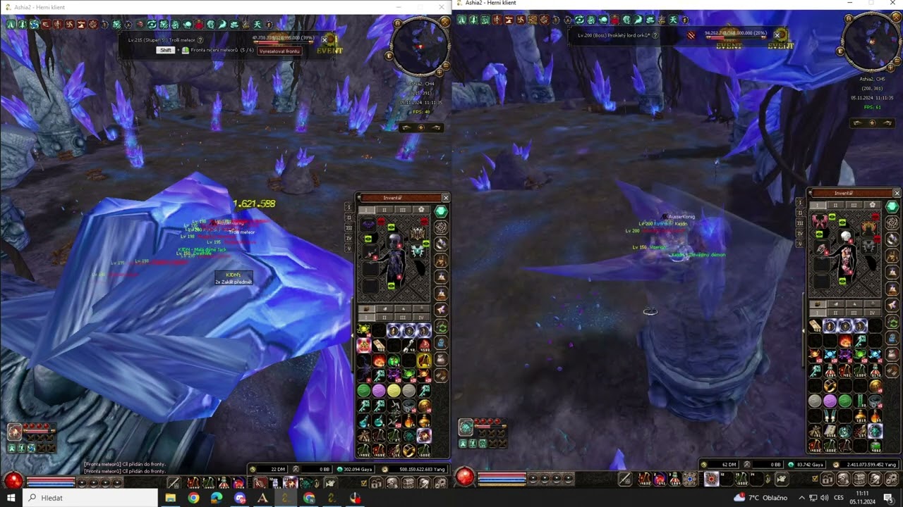 Ashia 2 |LateGame part 2/Každodenní rutina double account hráče level 200/Kajdan