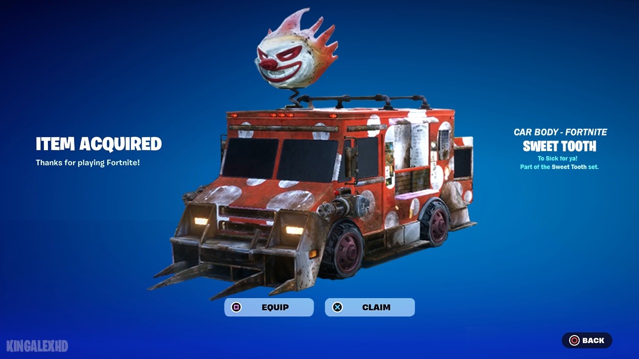 Как получить кузов автомобиля Sweet Tooth БЕСПЛАТНО в Fortnite (разблокирован Sweet Tooth в Rocke...