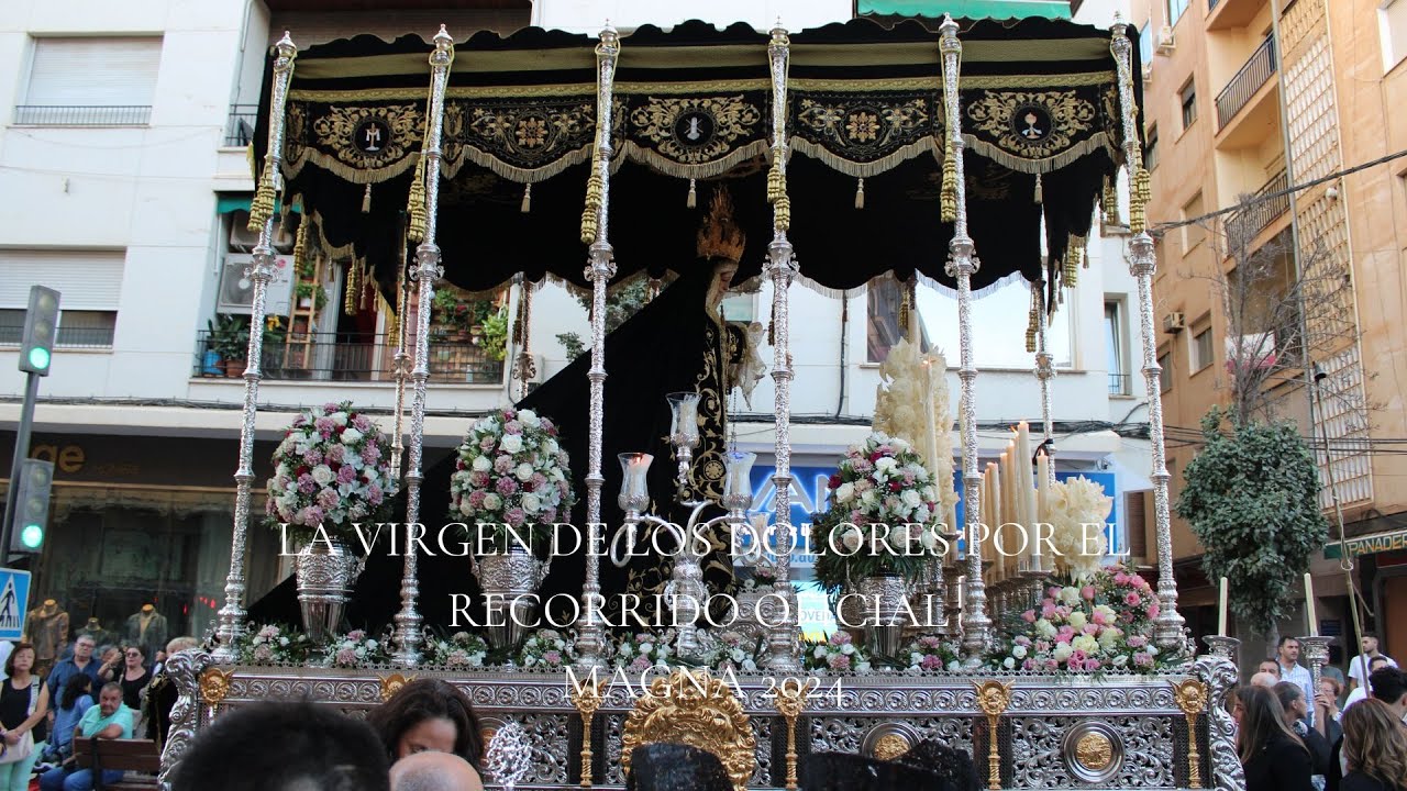 MAGNA GUADIX 2024 / La Virgen de los Dolores avanzando por el Recorrido Oficial