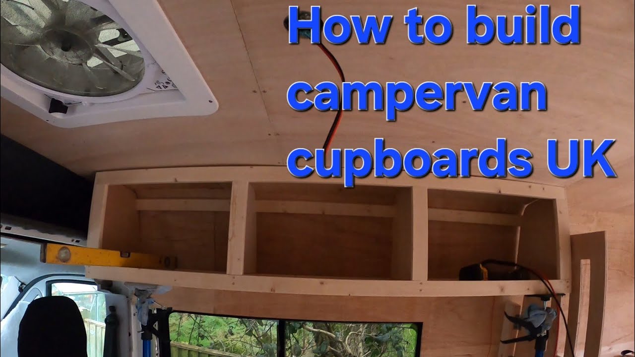 How to build overhead high level campervan cupboards Fiat Ducato