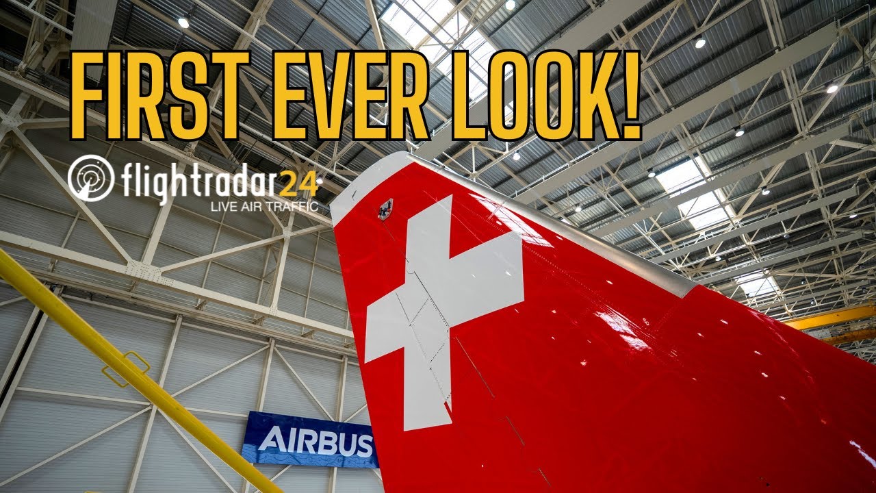Sneak peek at the SWISS A350 in final assembly!