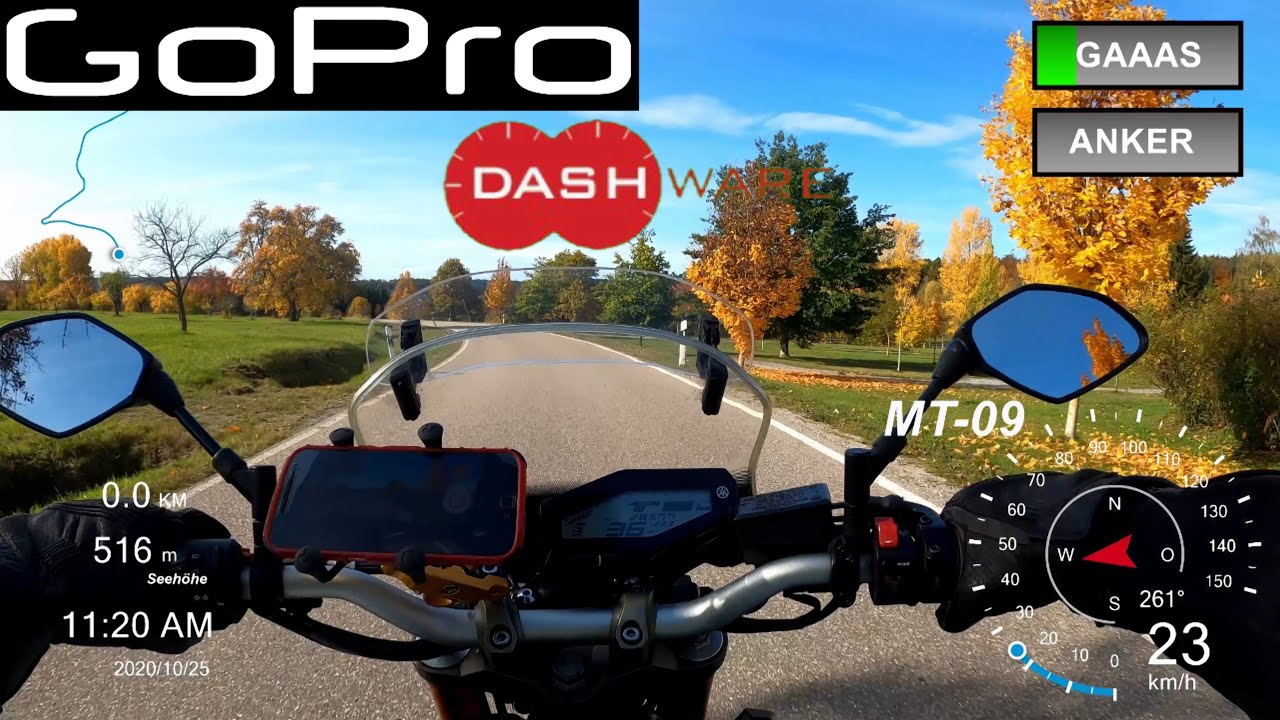 GPS-Daten in GoPro Videos über DASHWARE einblenden