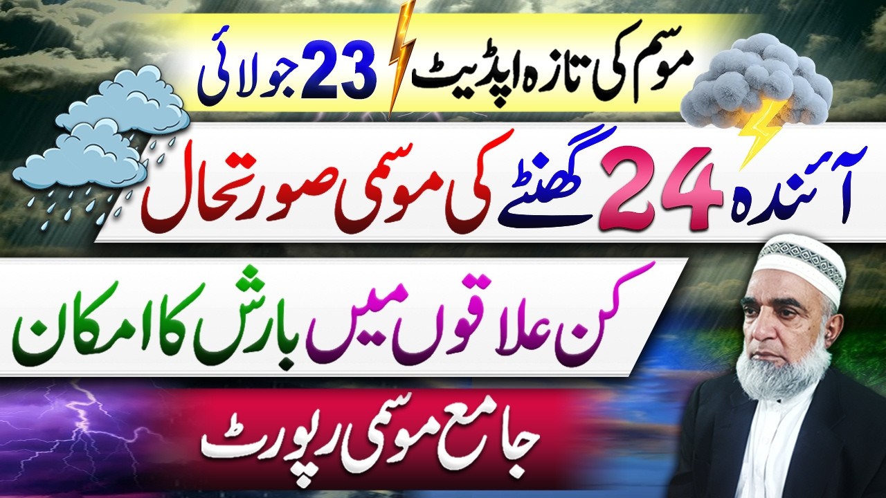 Weather Forecast for Next 24 Hours in Pakistan || Crop Reformer