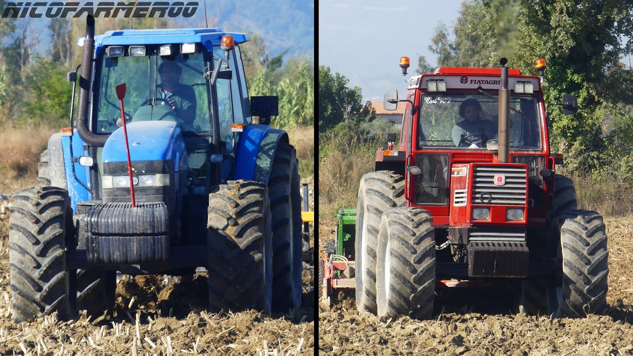 FIAT 1880 DT + MASCHIO/AMAZONE - NEW HOLLAND M160 + DONDI | RIPUNTATURA E SEMINA IN COPPIA 2k22