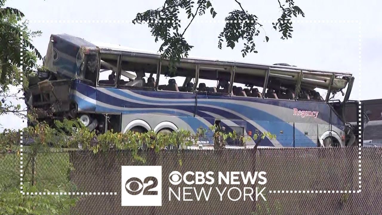 Investigators looking through debris of deadly Orange County bus crash