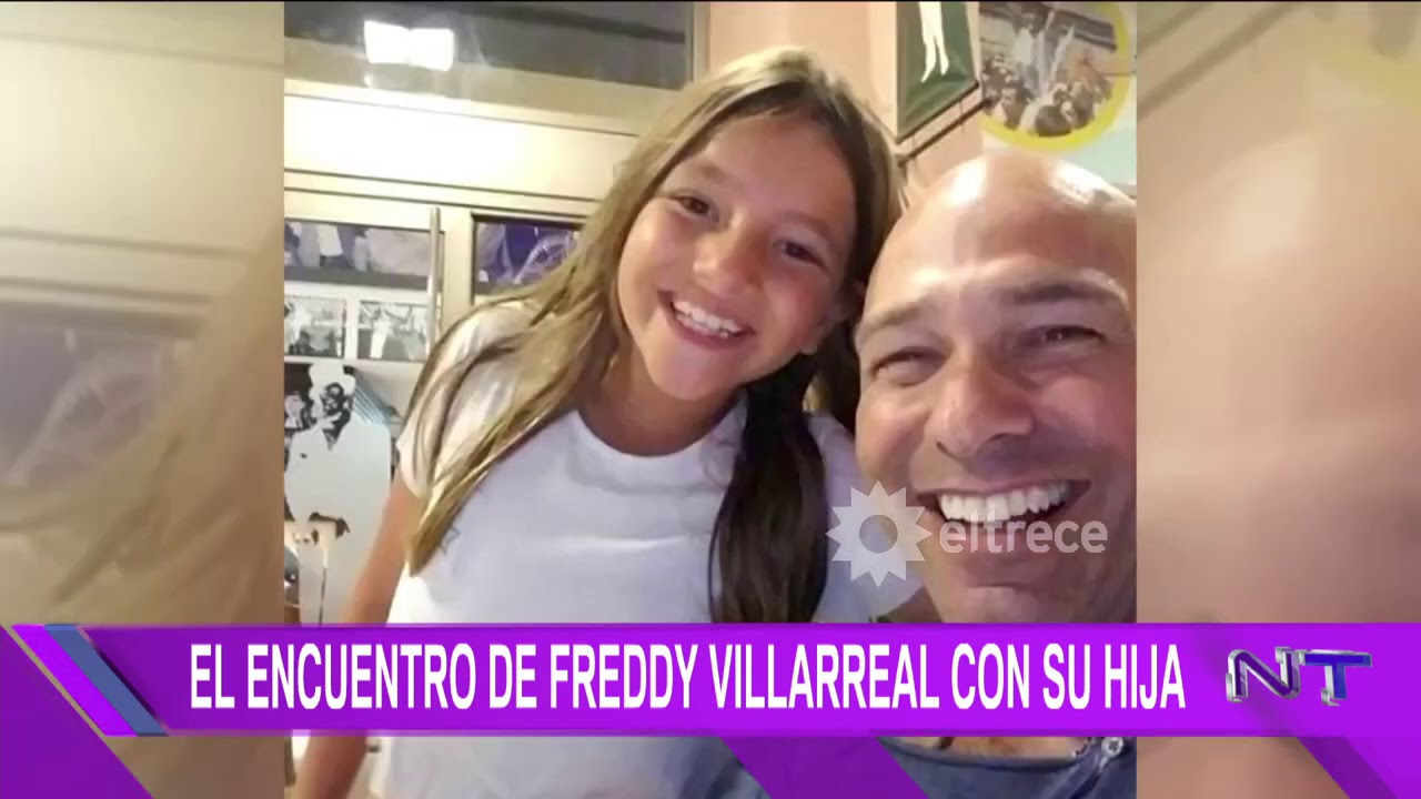 Emotivo reencuentro de Freddy Villarreal con su hija, después de varios días en terapia por Covid