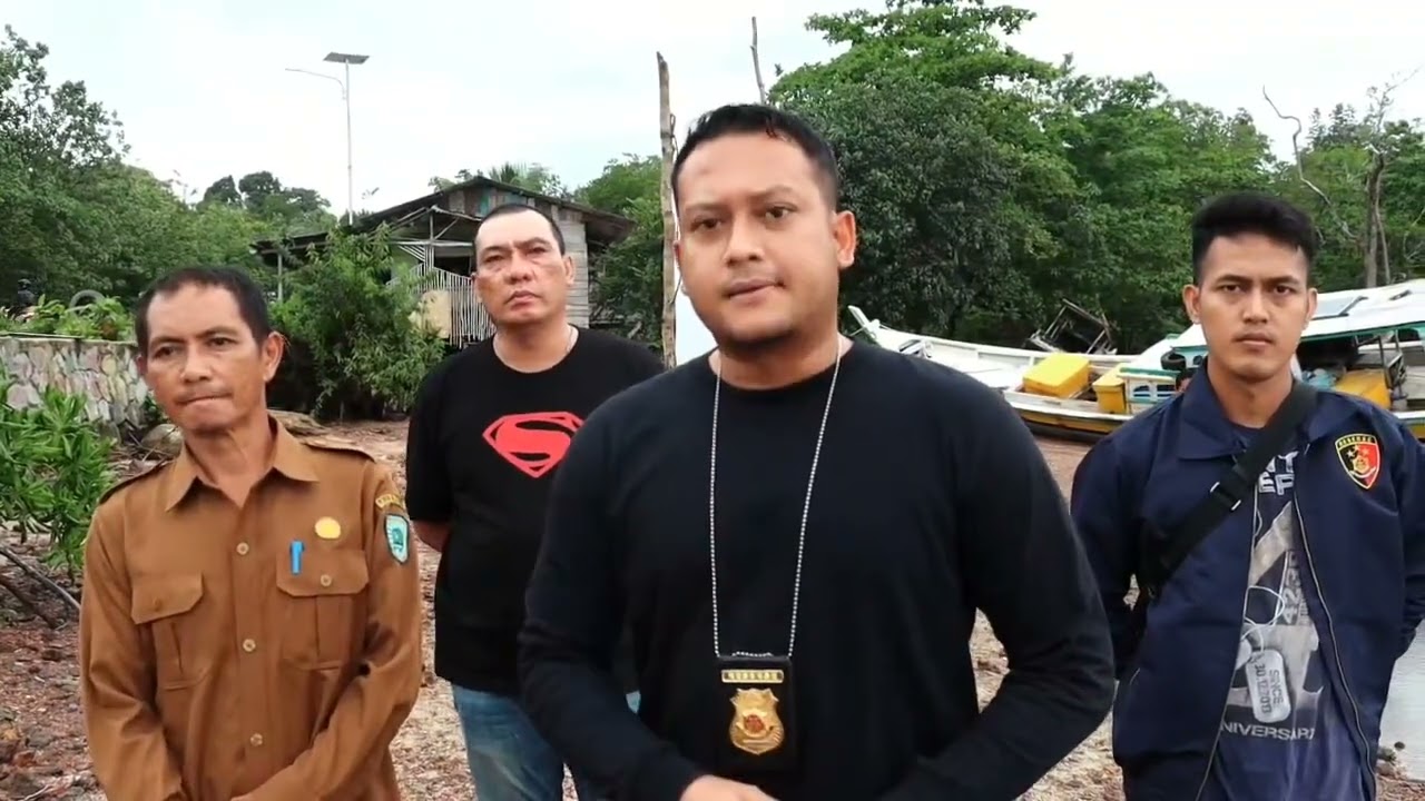 Sat Reskrim Polres Belitung Lakukan Pengecekan di Pantai Munsang Pasca penertiban tambang ilegal
