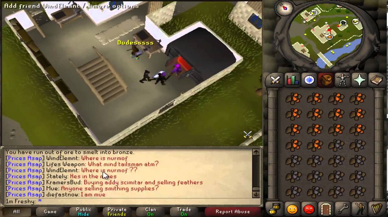 Old School 2007 Runescape Day 1 (Progress) Gameplay Lets play Part 2 First Old School Friend