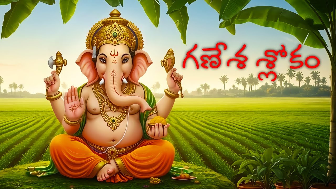 Ganesha Slokam | గణేశ శ్లోకం | Shuklam Baradharam Vishnu