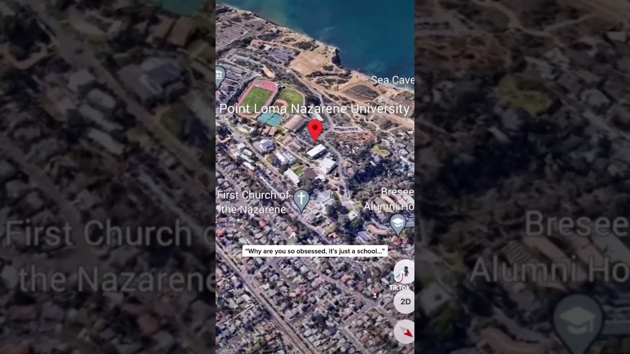 Find your beach&hellip;school #thisisplnu #sandiego #googleearth #seeyouatthepoint #collegecampus