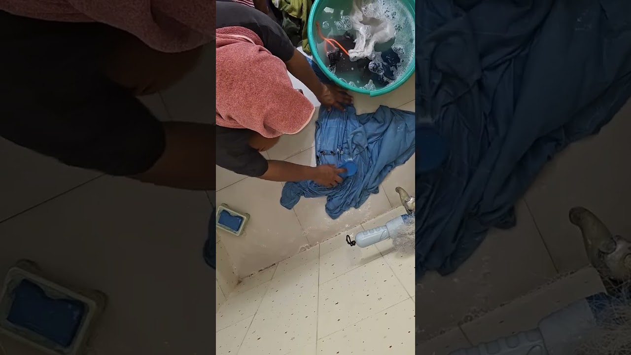 No washing machine only hand washed clothes 