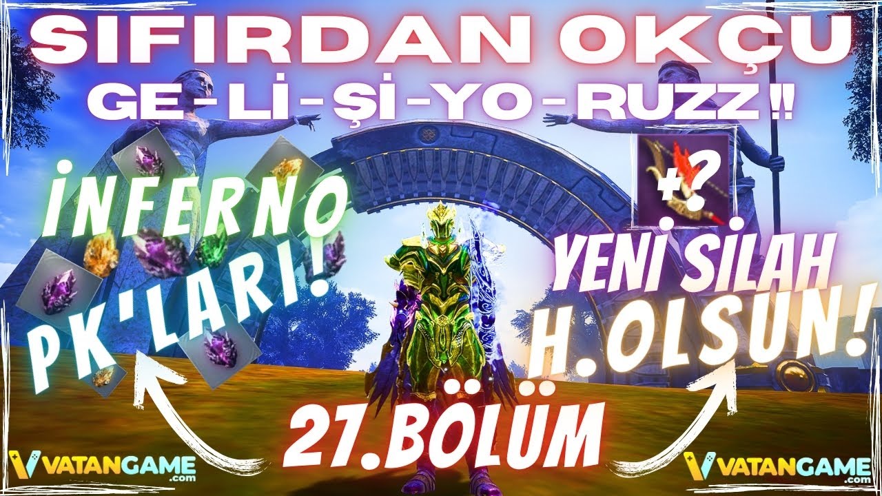 SIFIRDAN OKÇU #27 | YENİ SİLAHIMIZ HAYIRLI OLSUN!! | İNFERNO PK, DV FARM | Rise Online