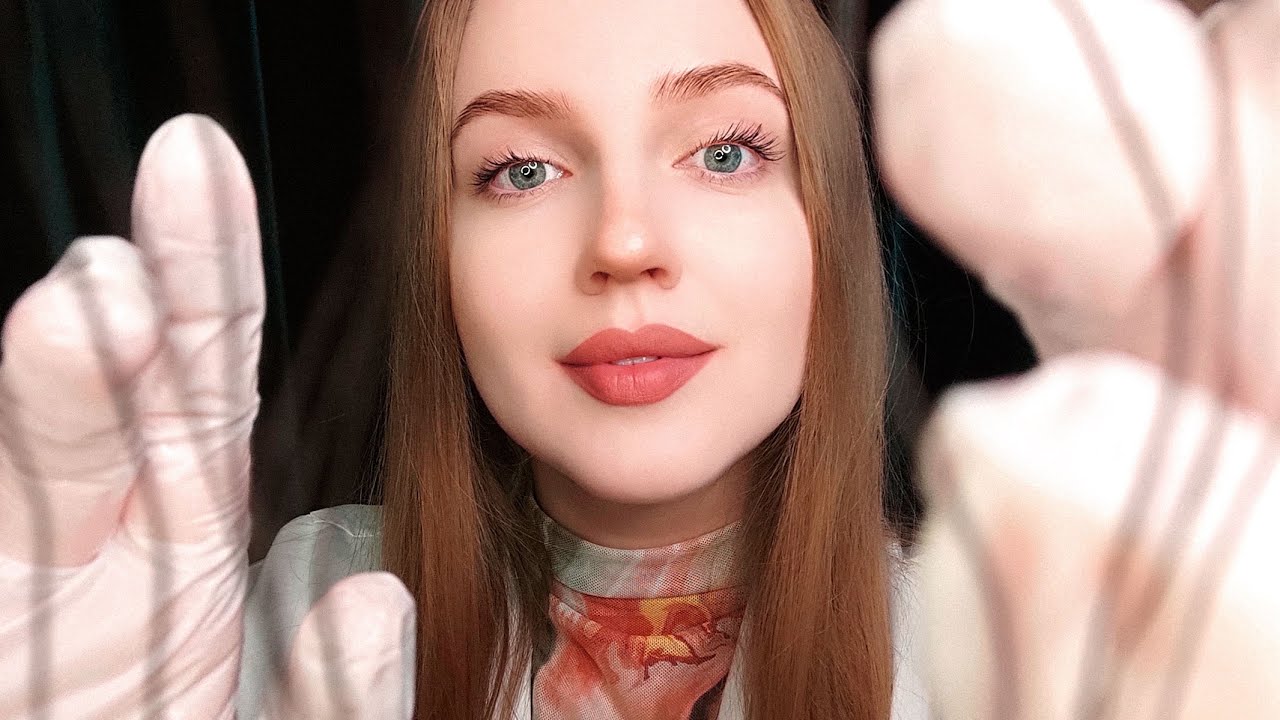 АСМР Трихолог. Осмотр Кожи Головы в Перчатках. Массаж Головы • ASMR Scalp Exam. Head Massage