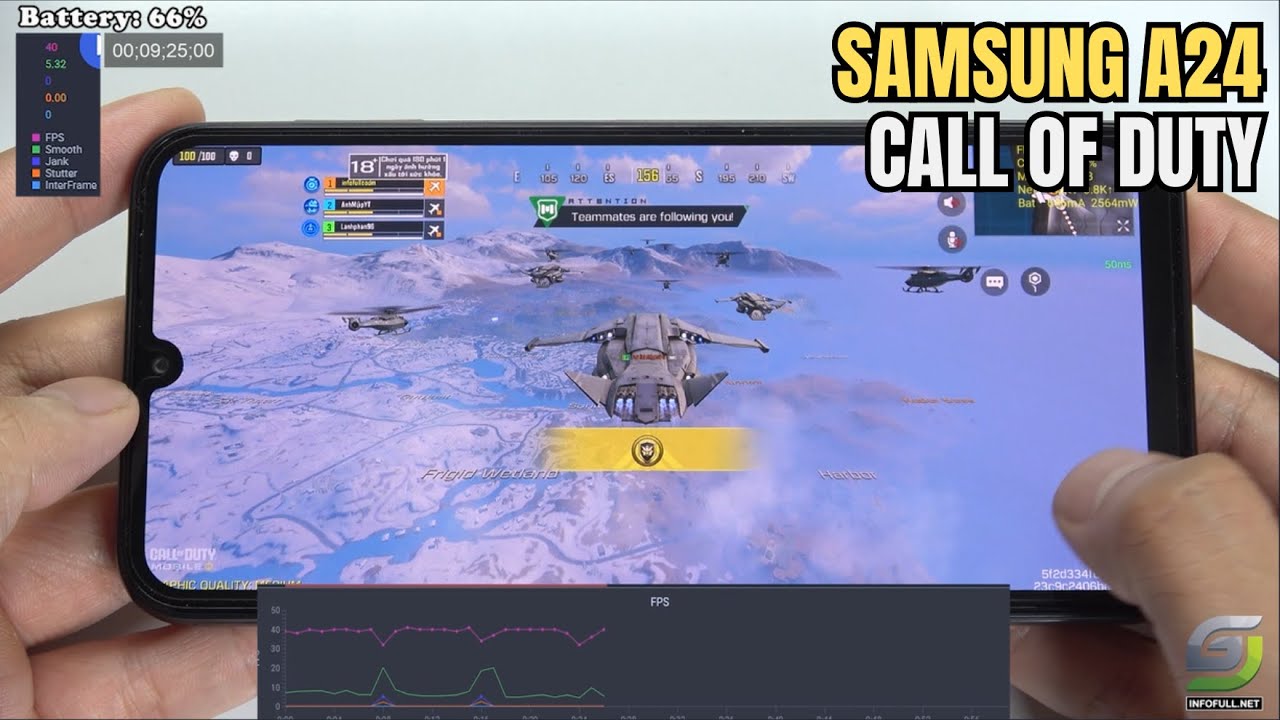 Samsung Galaxy A24 test game Call of Duty Mobile CODM New Update