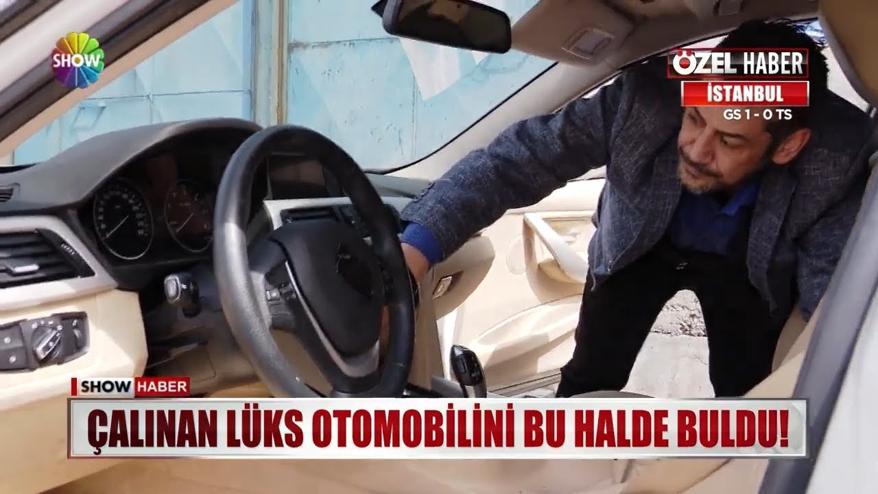 Çalınan lüks otomobilini bu halde buldu!