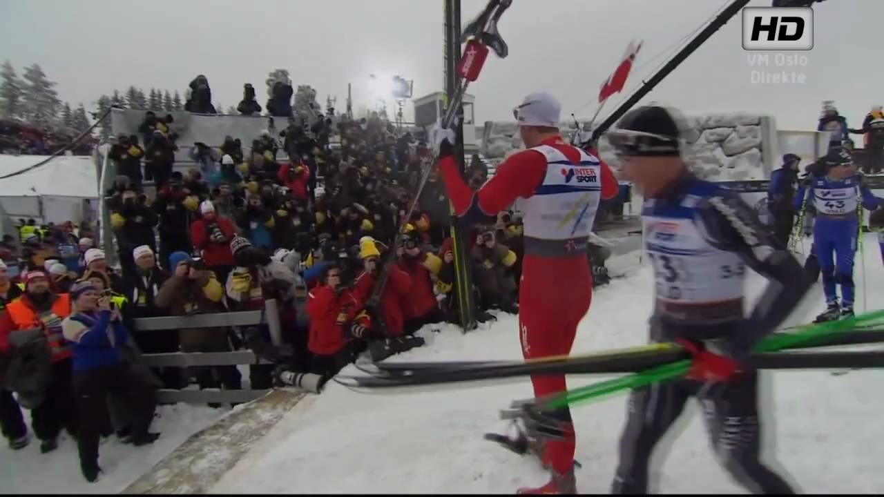 VM Men's 30 Km Pursuit Holmenkollen 2011 - Petter Northug's CRAZY FINISH