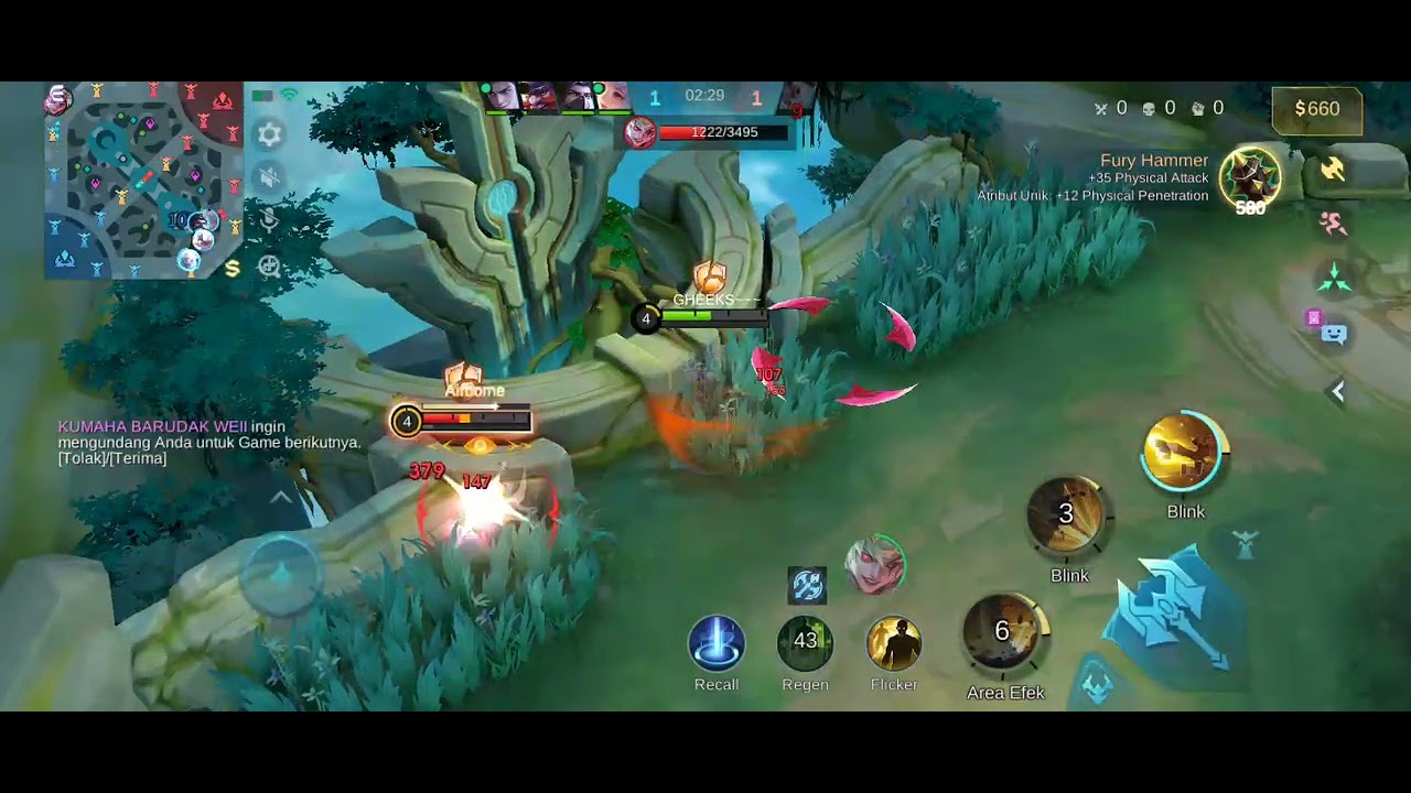 Full part main cou walau agak bot