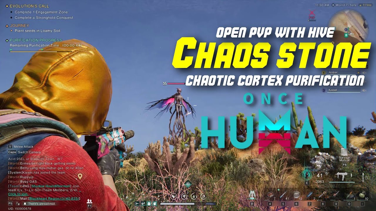 Once Human - Chaos Stone (Chaotic Cortex Purification) OPEN PVP with HIVE