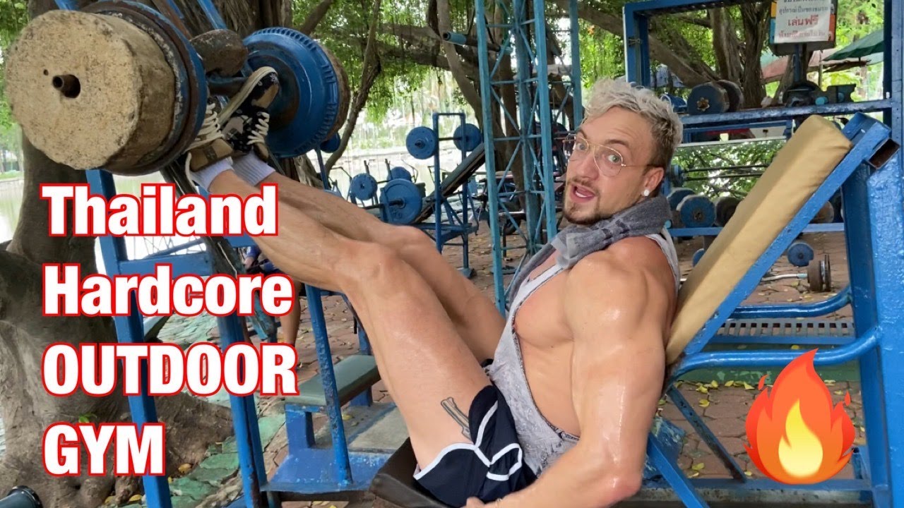 Crazy outdoor gym in Thailand