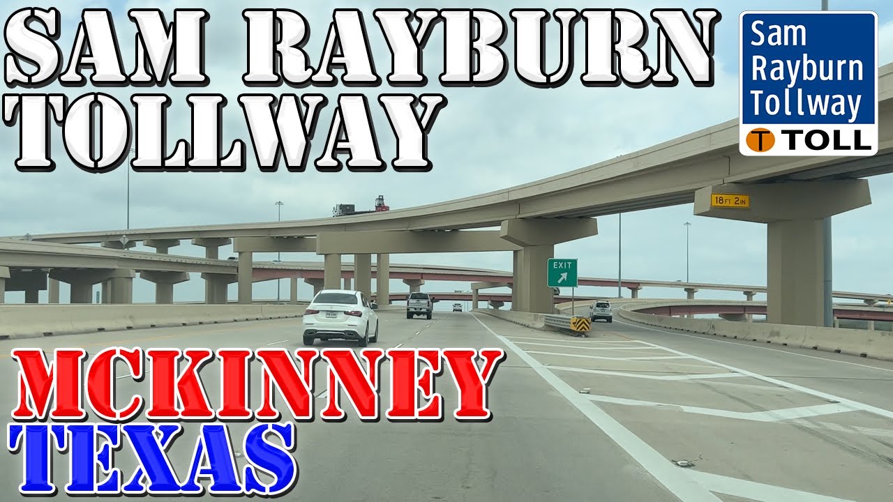 Sam Rayburn Tollway - Lewisville to McKinney - Texas - 4K Highway Drive