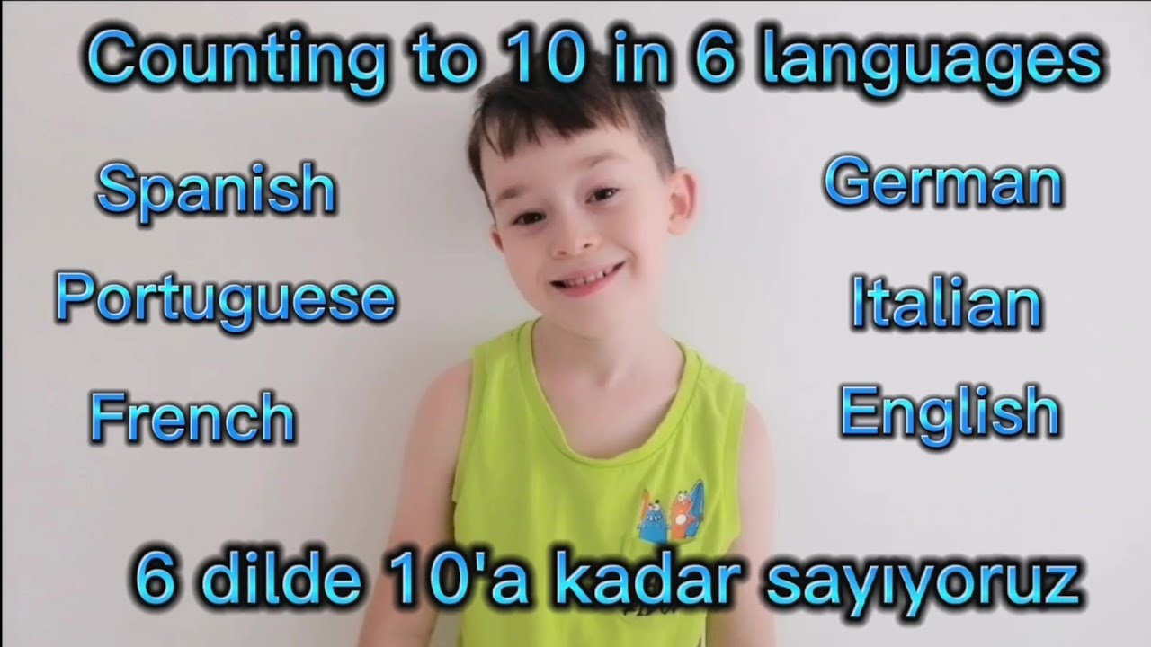 COUNTING TO 10 in 6 LANGUAGES. #countingto10 #yabancıdildesayılar #10'akadarsayıyoruz
