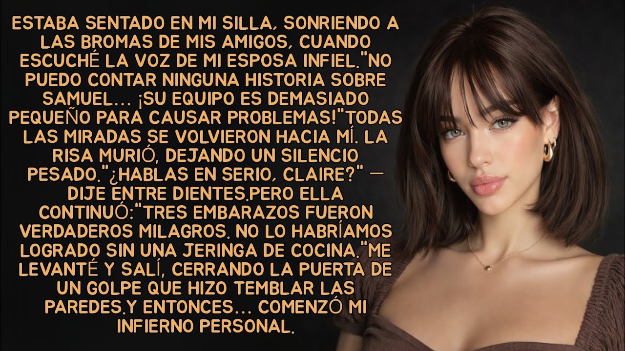 Estaba sentado en mi silla, sonriendo a las bromas de mis amigos, cuando escuché la voz de mi esposa