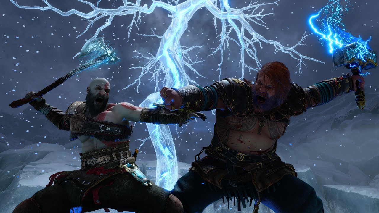 &Omega; Истинный уровень 1 Кратос против Тора GMGOW+ &Omega;