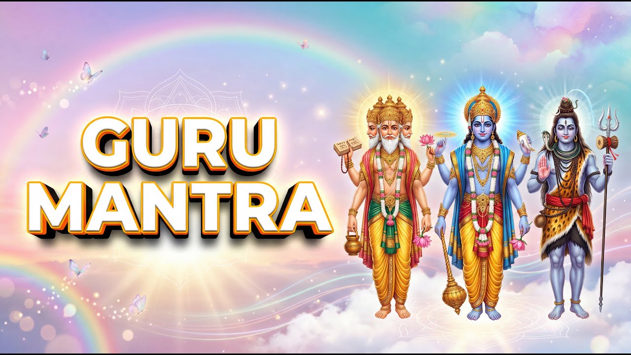 Guru Brahma Guru Vishnu Guru Devo Maheshwara | Powerful Guru Mantra x7 Repetitions |