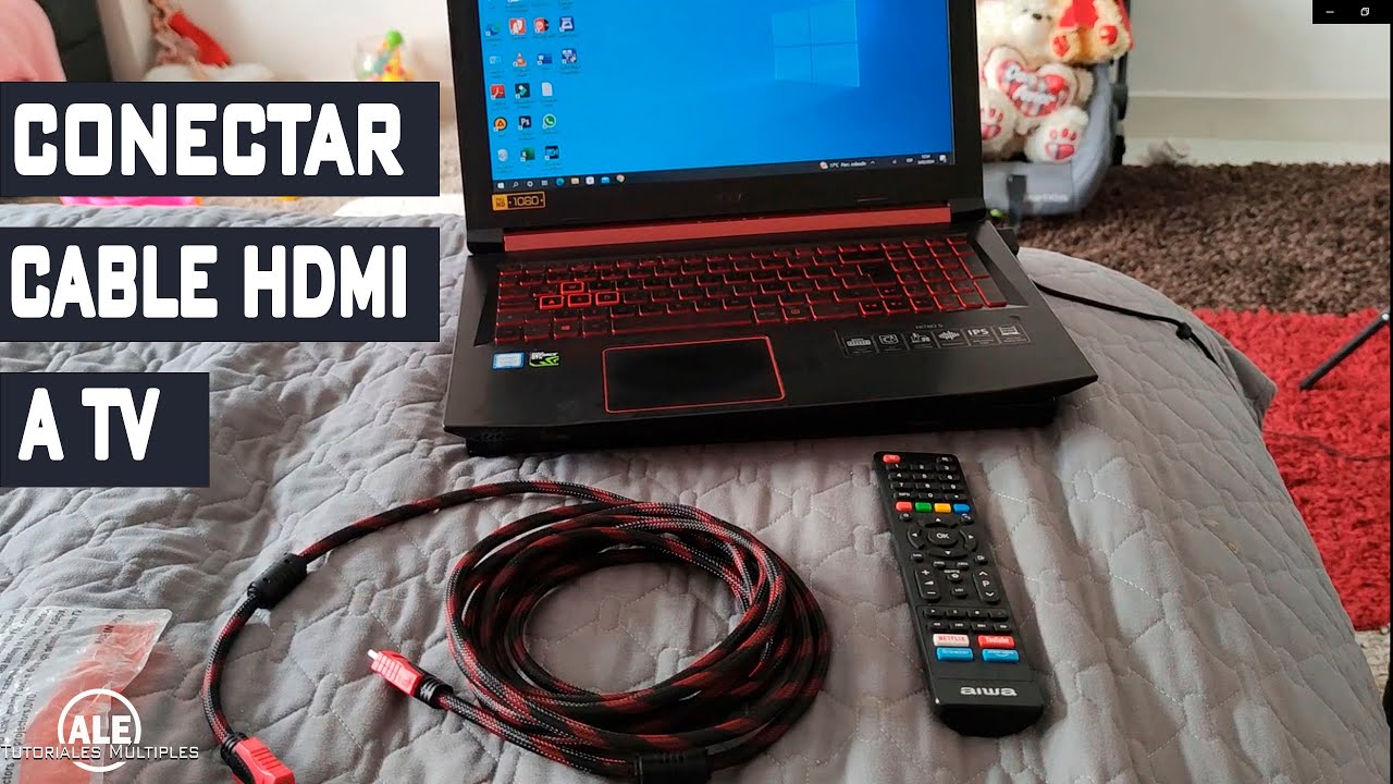 Como Conectar cable HDMI De Laptop o Pc a TV