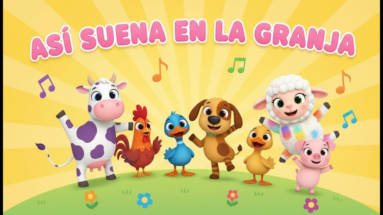 ⭐ Los Animales de la Granja Suenan Así 🐷🐔 | Canciones y Música para niños