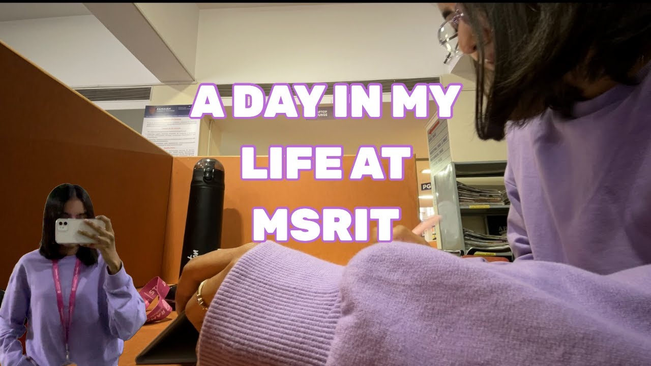 A DAY IN MY LIFE  AT MSRIT   @taha_misba