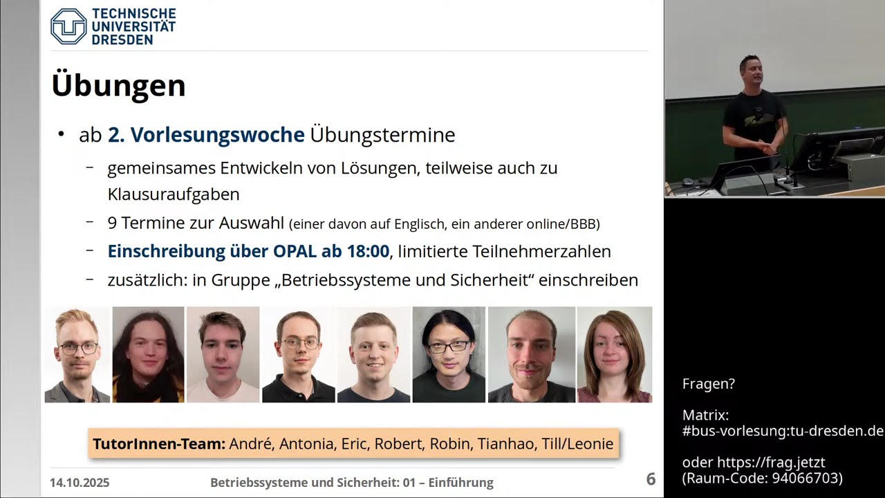 Vorlesung Betriebssysteme – 01 Einführung