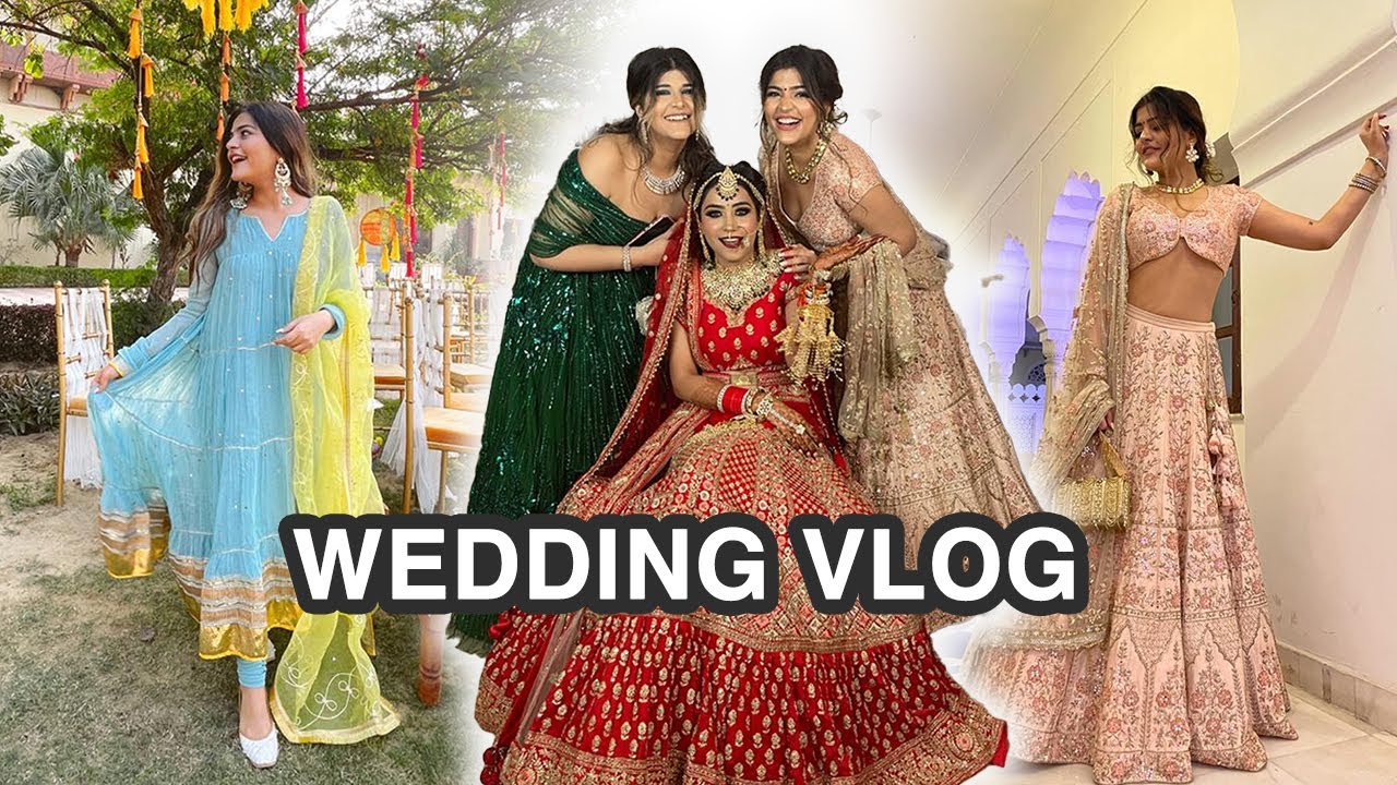 Cousin's Wedding Vlog| What I Wore| Makeup & Hair || Part-2