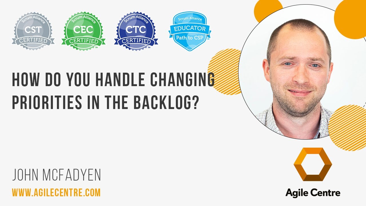 How do you handle changing priorities in the backlog?