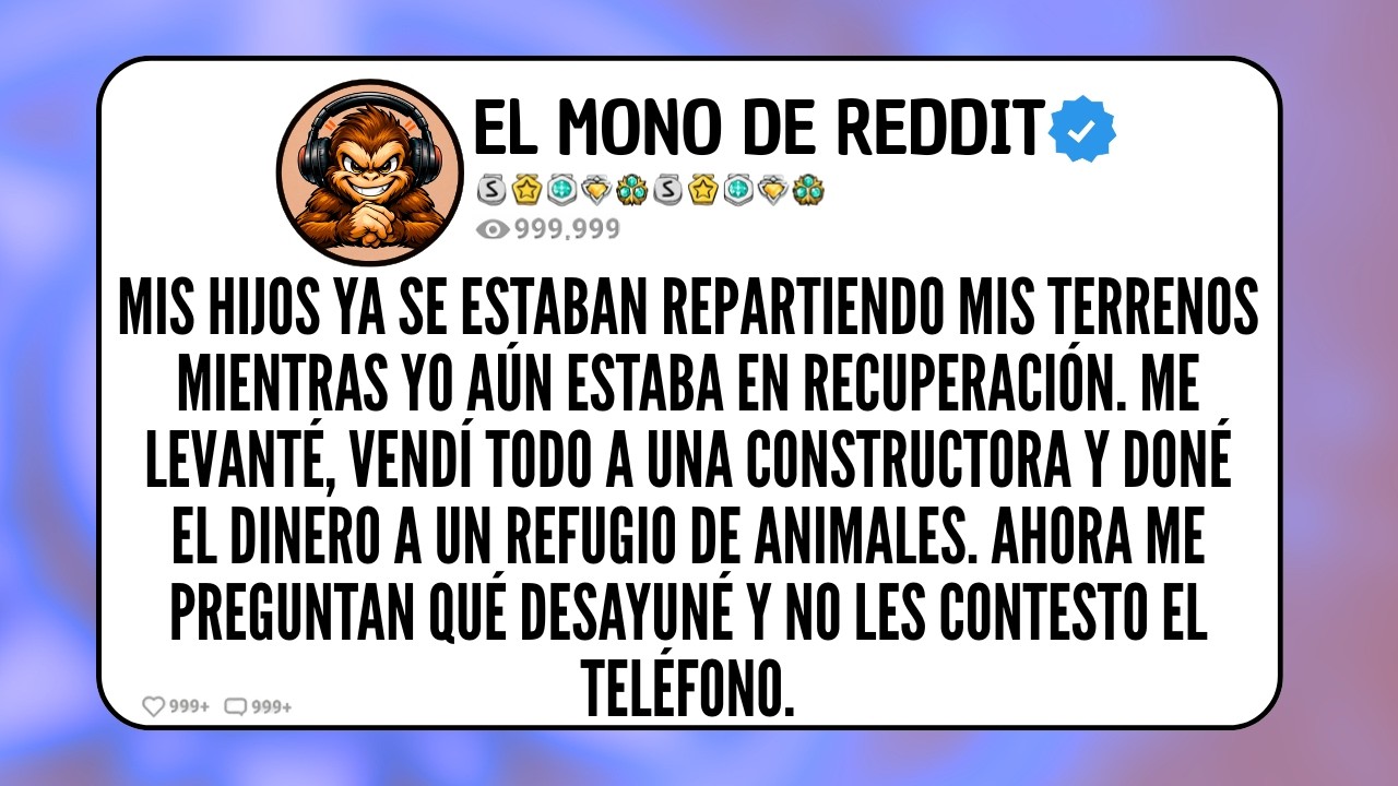 Mis Hijos Ya Se Estaban Repartiendo Mis Terrenos Mientras Yo Aún Estaba En Recuperación. Me...