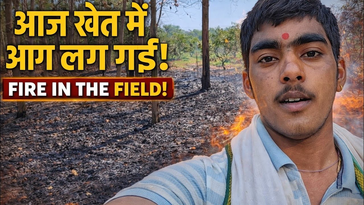 सागाच्या शेतात लागली आग...🔥😥 (khup jada aag lagli aaj trr...🤔)