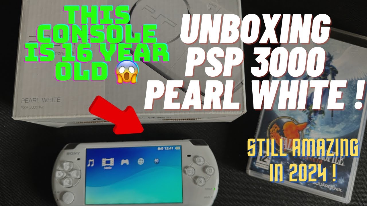 Unboxing Pearl White PSP 3000 in 2024 😱So Beautiful😍Boxed - Used 👍My favorite New Handelheld