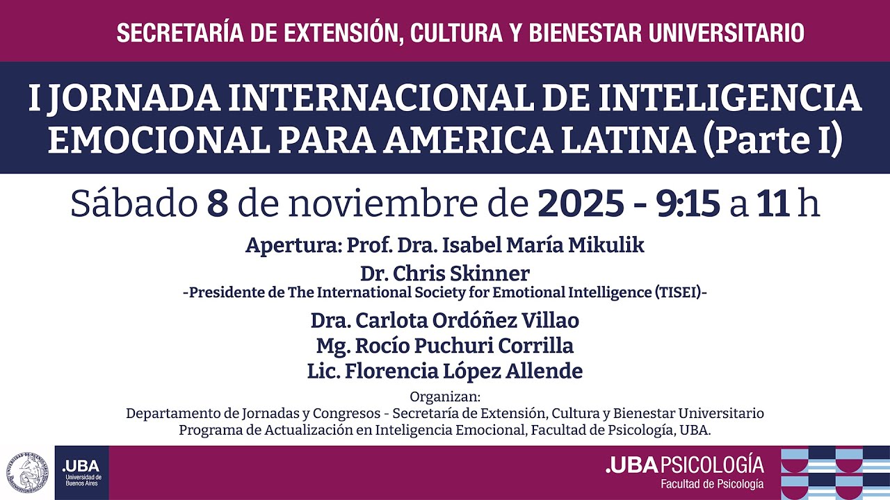 I Jornada de Inteligencia Emocional para América Latina - Parte I