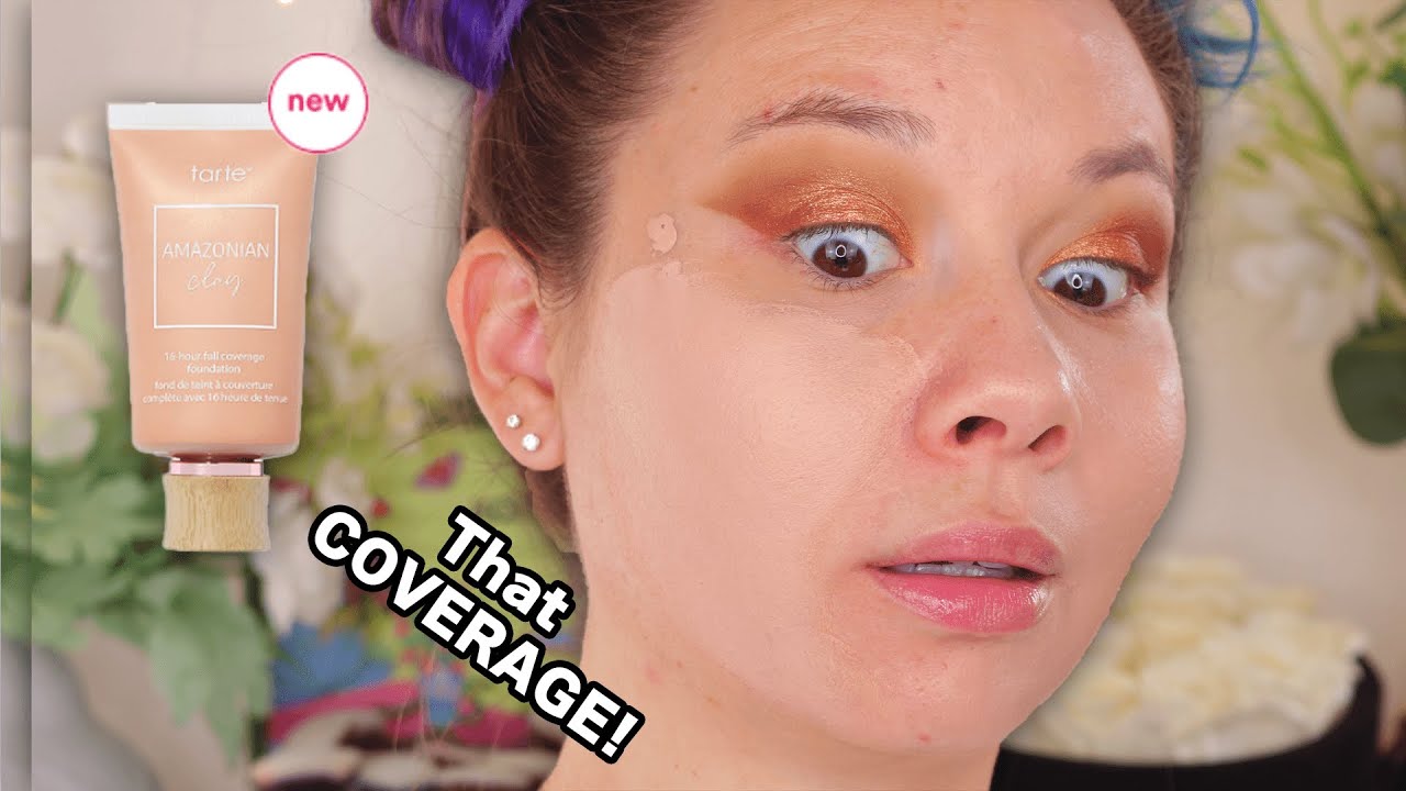 *NEW* Tarte Amazonian Clay 16-Hour Full Coverage Foundation on DRY + ACNE | WEAR TEST