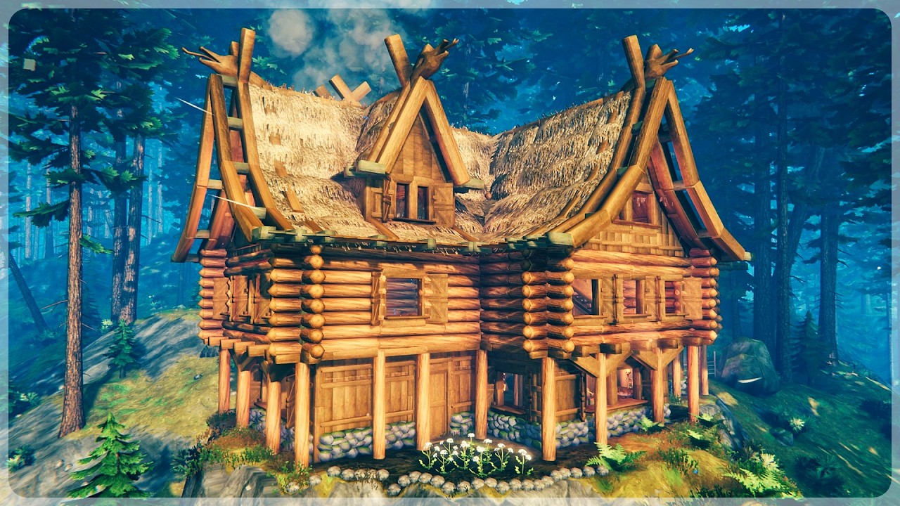 Building a Cozy Cabin in the Black Forest - Valheim 1.0