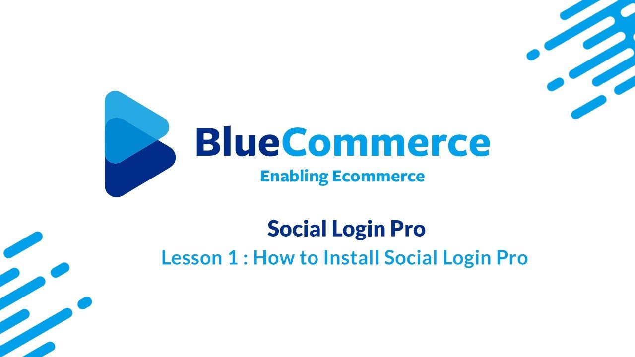Social Login Pro - Lesson 1 : Installing extension